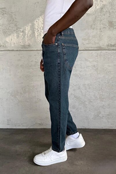 MADZEYMODA Men's Boyfriend Fit Blue Denim Jean Pants Ke-968