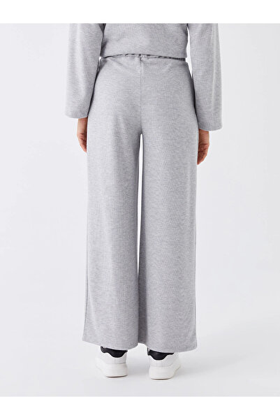 LC Waikiki Lcwaikiki Basic Gray Women's Elastic Waist Straight Sweatpants