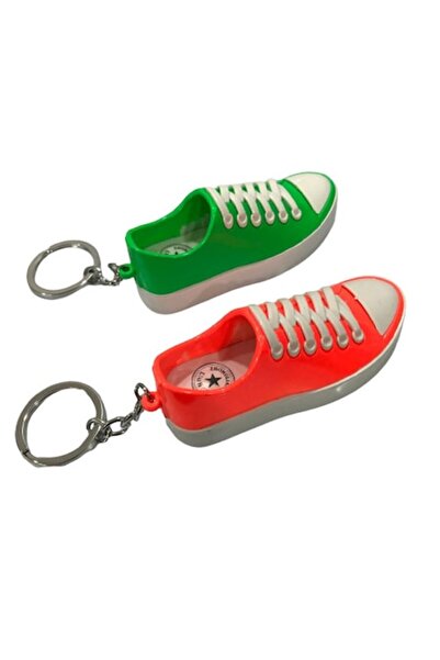 Ems Set of 2 Friends Forever key chain lighters, gas, orange and green, 8 cm
