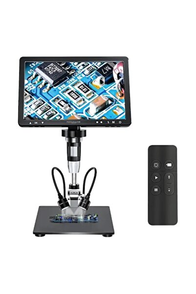 FAVsmart DM12 Digital Electronic Microscope, 20MP, 10.1" LCD Screen, 50X–2000X Zoom, 8 LED, 3000 mAh Battery