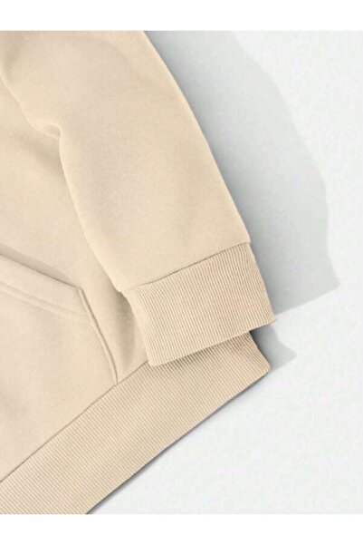 LAVİTTA Rock the World Printed Unisex Black Oversized Hooded Hoodie