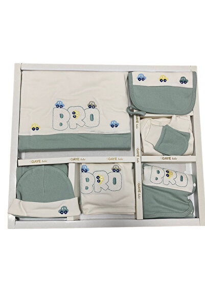 OEM Set nou-născut Gaye Bebe BRO cu mașinuțe brodate – 10 piese