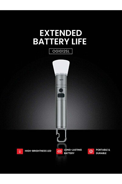 Ogera مصباح يدوي LED قابل لإعادة الشحن 2SC - مصباح تكتيكي فائق السطوع، صغير الحجم وقابل للحمل