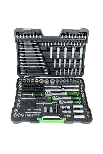 JBM 216-piece Socket Tool Kit (1/4", 3/8", 1/2") – Zinc Finish