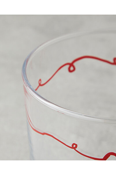 English Home Ribbon Joy Glass 2-Piece Glass 380 ml Red - Green