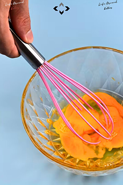 LİGROUND 5-Piece Heat Resistant 100% Silicone Spatula Kitchen Utensil Set Brush Wire Whisk Kitchen Utensils