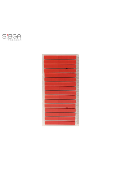 sibga tasarım Kırmızı Renk İnce Şerit 320 yaprak Şeffaf Renkli Postit Post-it Post It. Kitap Ayracı Ayraç Postit