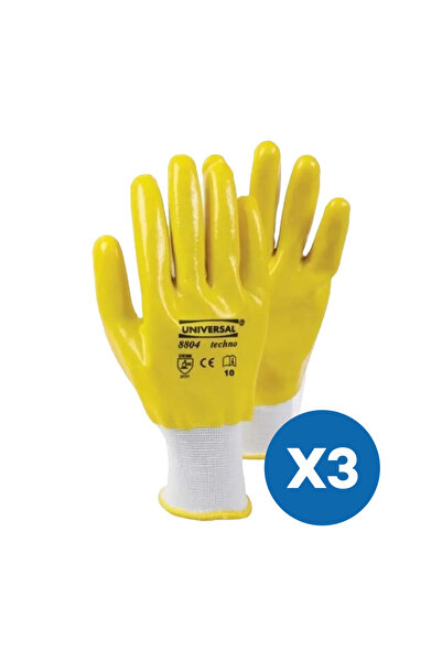 Universal Techno 8804 Nitril Tam Kaplı Eldiven (3 Çift)