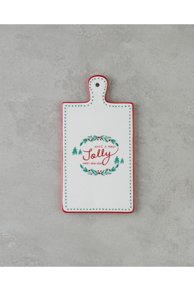 English Home Joy Dolomite Serving Dish 24X13 cm White - Red