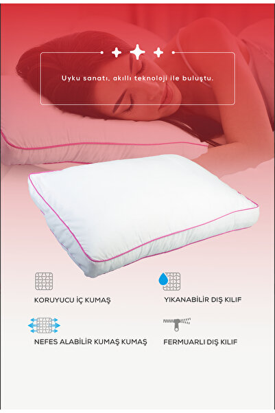 PUFYMAX Frio medikal yastık,omurga dostu visco parçacıklı yüksek dolgulu orto...