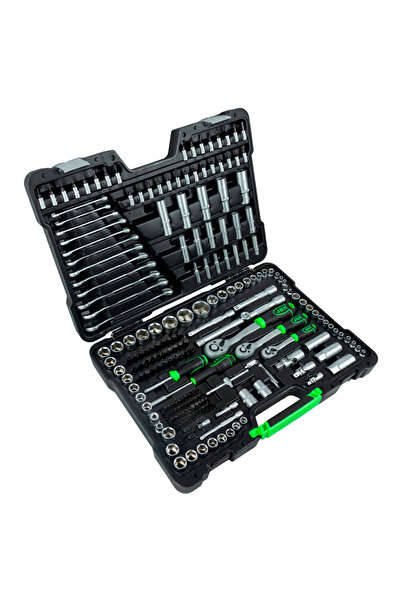 JBM 216-piece Socket Tool Kit (1/4", 3/8", 1/2") – Zinc Finish