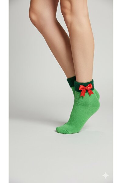 Emsay Store Quality Long-Lasting 3 Pairs Women's Winter, Thermal Socket Socks, Christmas Stockings with Red Ribbon Detail