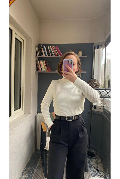 GUSERA Balıkçı Yaka Kaşkorse Kazak