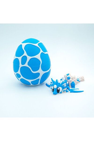 OEM Set Mini Sea Dragon + Dragon Egg, Articulated Figure, 3D, Blue