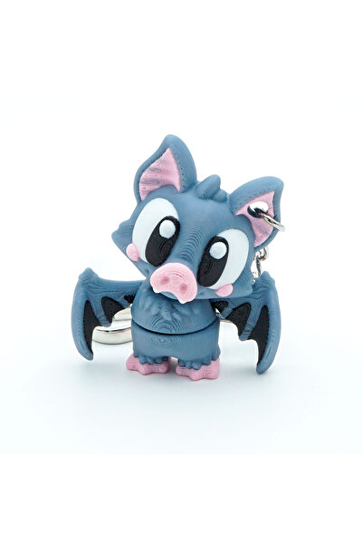 OEM Bat Keychain, Articulated Figurine, 3D, Flexi Keychain for Backpack