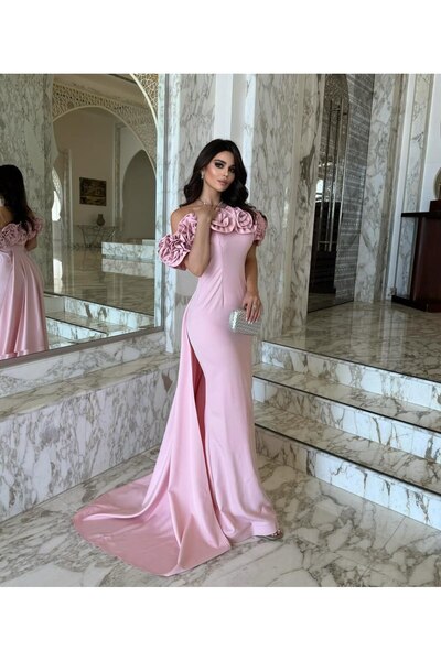 diarafashionsa Soft pink evening dress