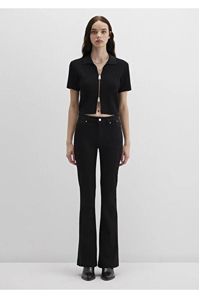 Mavi Women's Sydney Gold Premium Deep Black Jean Denim Pants M1081191053