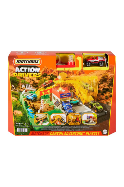 mattel MATCHBOX SET ACTION DRIVERS CANIONUL CU SUNETE SI LUMINI