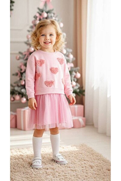 Bloom BBK373 Pembe Love Kız Çocuk Elbise