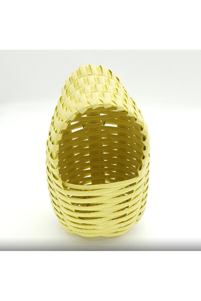 Petistera عش طيور الليل البلاستيكي المنقوش بنمط القش