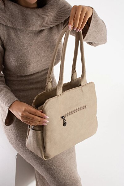 Mega & Polo Mega Women's Arm Bag 8 Compartments Fully Lined Inside Lightweight Design Shoulder Bag