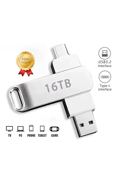 Generic 16TB USB Flash Drive – High-Speed Dual Connector Type-C & USB 3.0 | Ultra-Large Portable Storage
