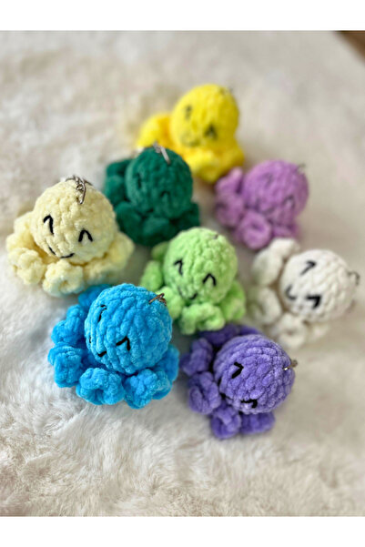 Gelinrehberi Amigurumi Ahtapot Anahtarlık Hediyelik El Örmesi Kişiye Özel Bütün Renkler Mevcuttur