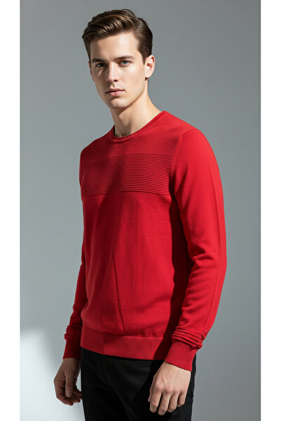 Digz fashion Red Color Basic Knitwear Men's Sweater