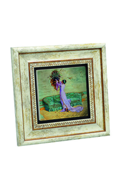 Sadrazam Osman Hamdi Bey – Pictură Fata care plasează o vază cu imprimeu Pict...