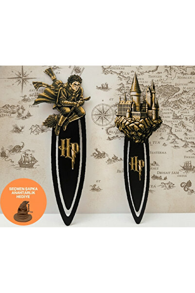 Forge Triverse Harry Potter Hogwarts Castle Kabartmalı Kitap Ayracı 2li Set (...