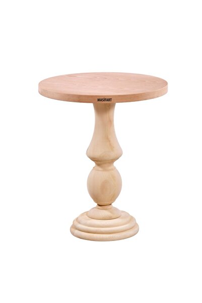 Masifart Plavia Yuvarlak Vazo Bistro Masa Cilasız Ham