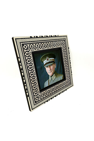 Sadrazam Tablou din lemn MDF Anadolu Ataturk cu imprimeu 20cm x 20cm |   KRT-102