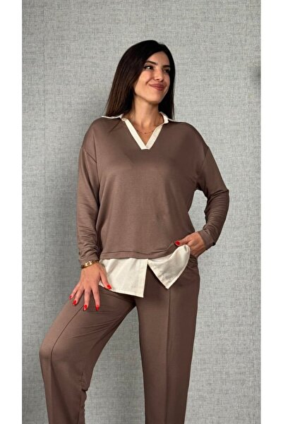 Euro Class Set de îmbrăcăminte cu guler polo, pantaloni largi cu balon și det...