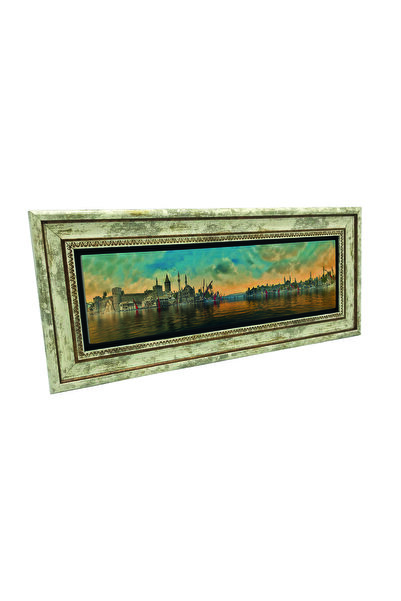 Sadrazam Istanbul B cu imprimeu Pictură cu piatră naturală 20cm x 46cm |   UdG-75