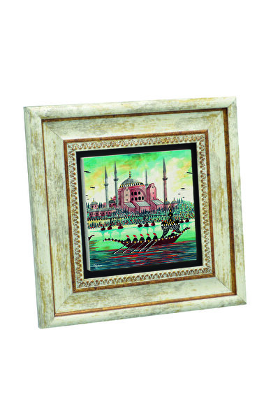 Sadrazam Mozaicul din piatră naturală a Moscheei Hagia Sofia cu imprimeu 20cm x 20cm |   KRT-7