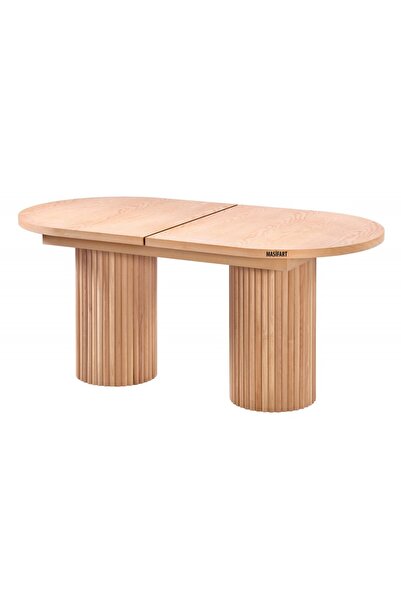 Masifart Mensa 180 Lik Oval Ptt Açılır Masa Cilasız Ham