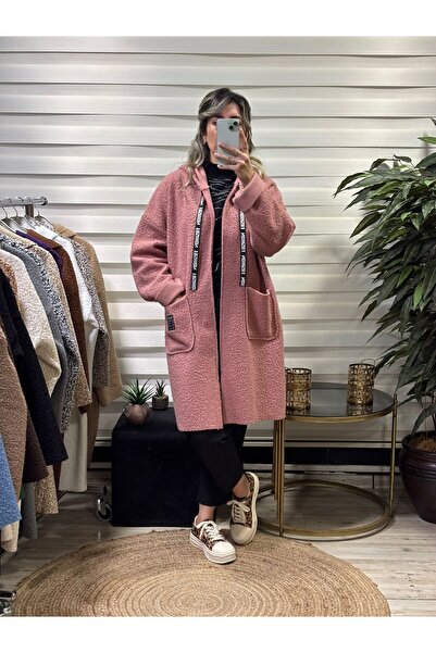 Butik Tuğbam Hooded Plush (Teddy) Coat