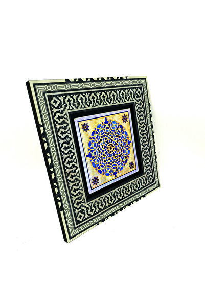 Sadrazam Model geometric cu imprimeu Tabla anatoliană din lemn MDF 20cm x 20cm |   KD-22