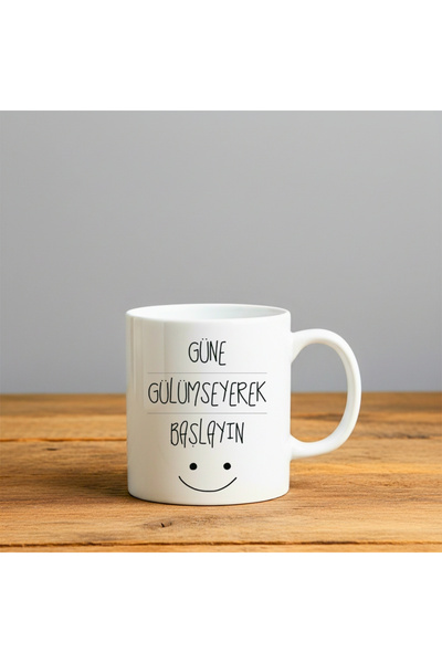 Dekor Start Your Day Smiling at the Sun Printed - Gift Ceramic Mug