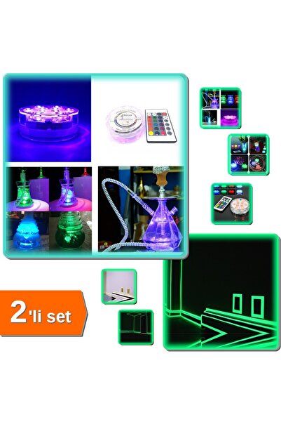 HerEveOyuncak Nargile Işığı Kumandalı Led Lamba + Fosforlu Şerit Acil Durum I...