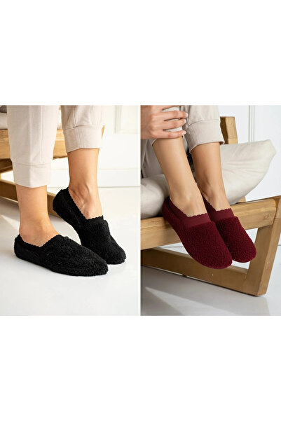 Dore 2 Pairs Deluxe Wellsoft Winter Keep Warm Plush Home Hairy Teddy Bear Fluffy Booties Socks Shoes