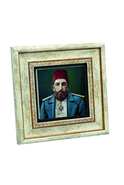 Sadrazam 2. Abdulhamid cu imprimeu Pictură cu piatră naturală 20cm x 20cm |  ...