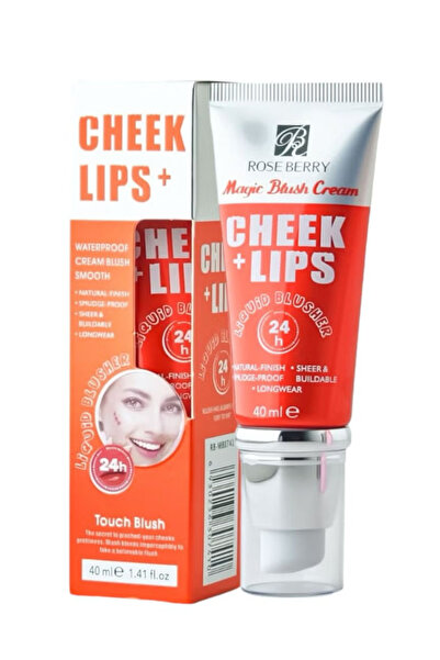 ROSE BERRYY Soft creamy waterproof blush for face and lips