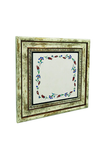 Sadrazam Edge Pattern / Visual Natural Stone Painting 25cm X 25cm |   Kkd-8