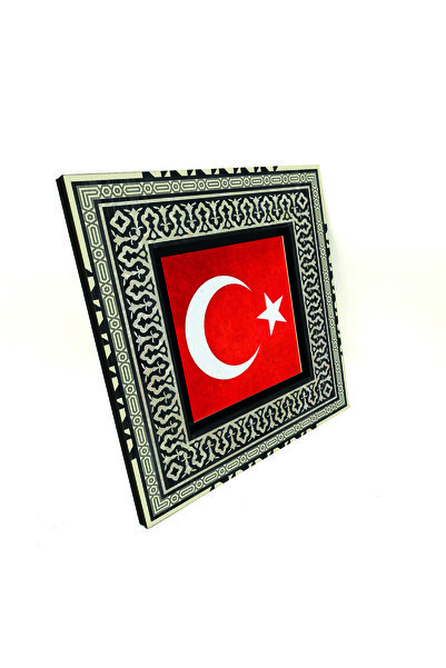 Sadrazam Steagul Turciei cu imprimeu Tabla din lemn MDF Anadolu 20cm x 20cm |   KRT-98