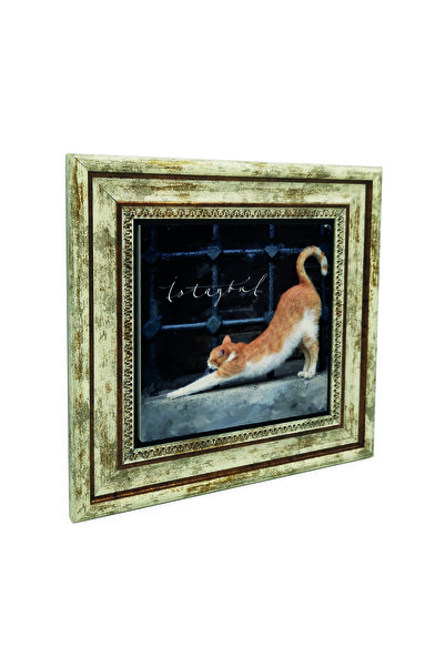 Sadrazam Istanbul K pisică i B cu imprimeu Pictură cu piatră naturală 25cm x ...