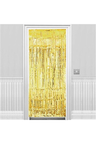 ZENVİVA Yellow Tablecloth, Black Table Skirt, Gold Background