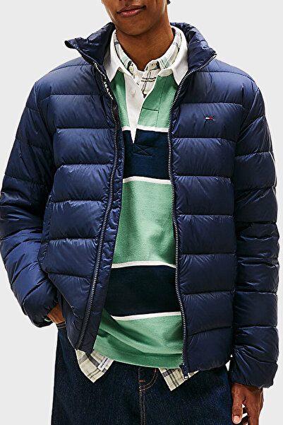 Tommy Jeans Kapitoneli Regular Fit Dik Yaka Şişme Mont Erkek MONT DM0DM20658 C1G