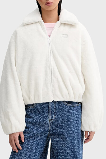 Tommy Jeans Logolu Relaxed Fit Ceket Yaka Yumuşak Dokulu Mont MONT DW0DW21669...