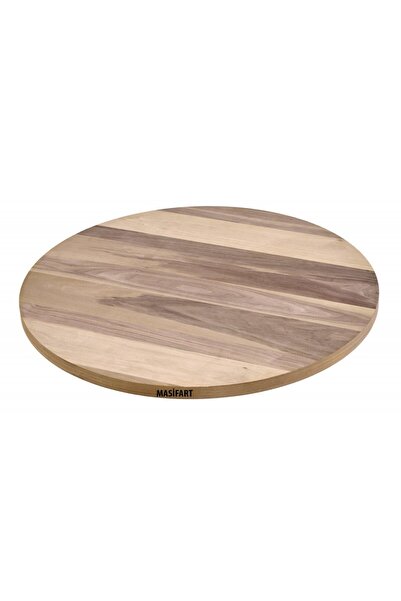Masifart Jame Ceviz 110 Luk Yuvarlak Tabla Cilasız Ham